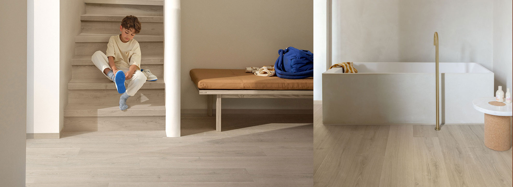 Premium engineered hardwood flooring in a modern Edinburgh home