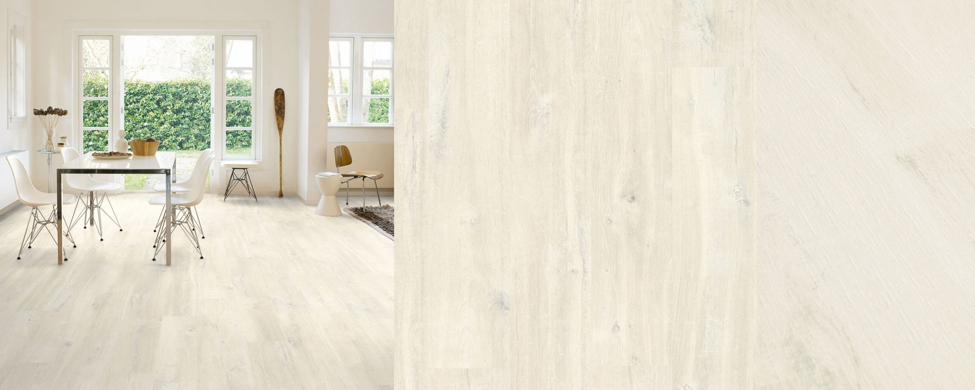Premium Charlotte oak hardwood flooring in a stylish living space